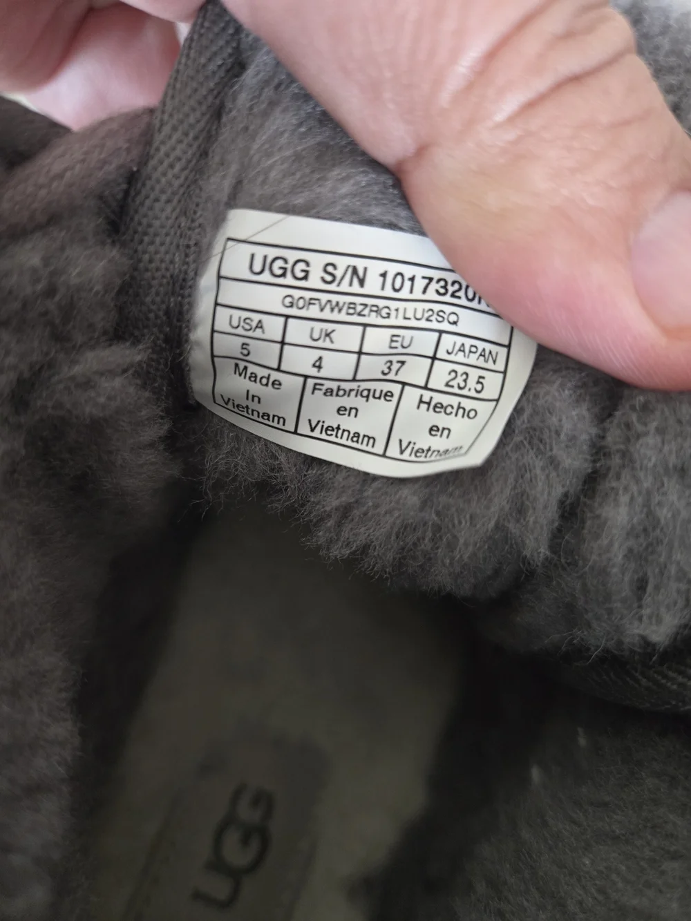UGG Neumel Charcoal Gray Boots Big Boy 5